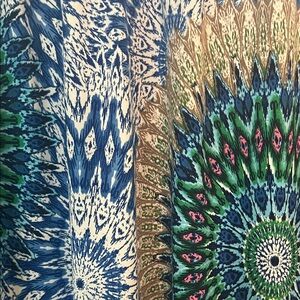 Bohemian Blue and Green Tapestry